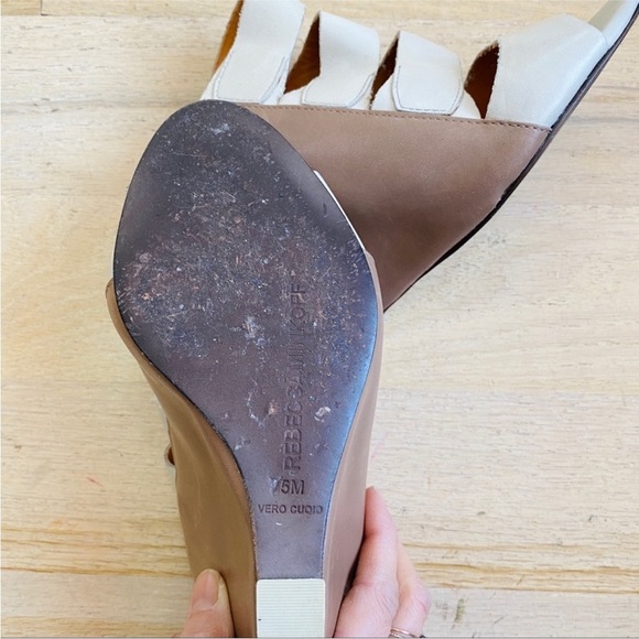 Rebecca Minkoff wedge strappy leather sandal - Picture 4 of 5